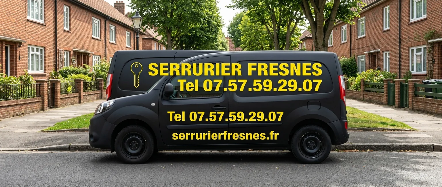 Véhicule Serrurier Fresnes avec coordonnées